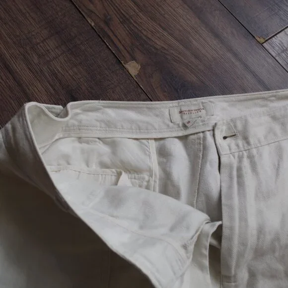 Linen Wide Leg Khaki Ladies Pants - Picture 9 of 9